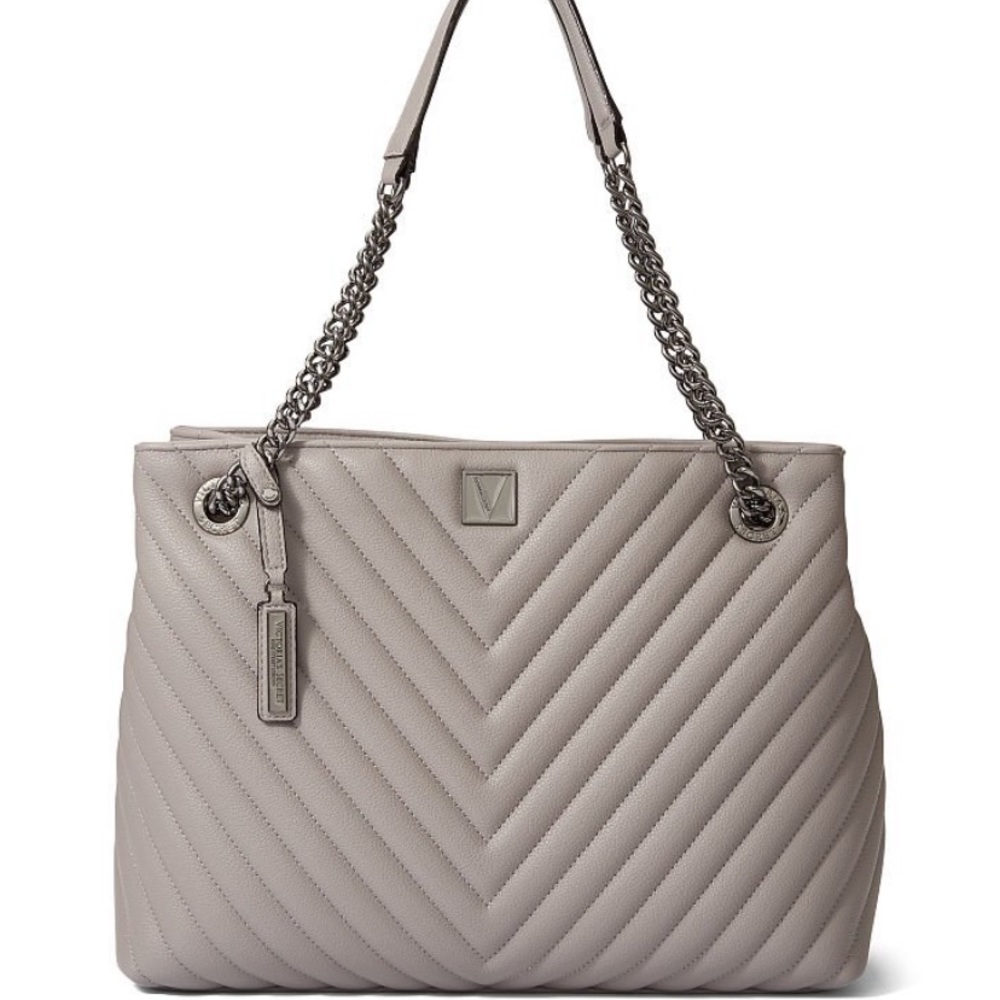 Victoria secret shoulder bag gray